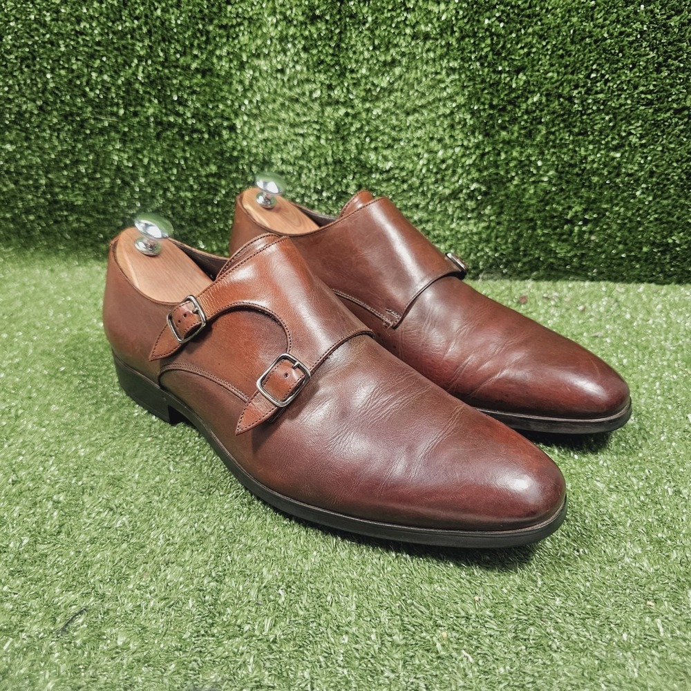 To Boot New York Double‎ Monk Strap Brown Leather Dress Shoes Mens Size 11.5